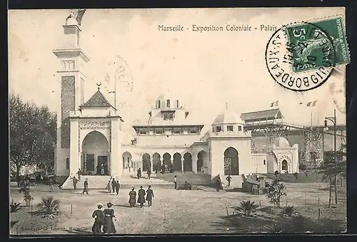 AK Marseille, Exposition coloniale 1906, Palais de l` Algèrie