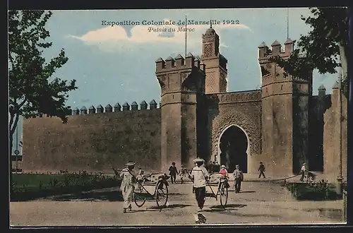 AK Marseille, Exposition coloniale 1922, Palais du Maroc