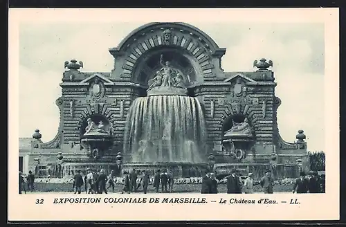 AK Marseille, Exposition coloniale 1922, Le Château d`Eau