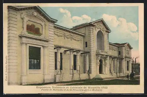 AK Marseille, Exposition nationale et coloniale 1922, Palais de Marseille et de la Provence