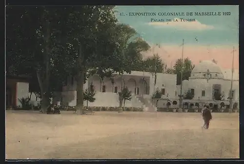 AK Marseille, Exposition coloniale 1922, Palais de la Tunisie