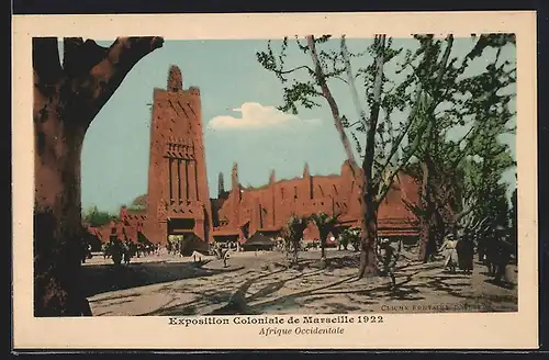 AK Marseille, Exposition coloniale 1922, Afrique Occidentale