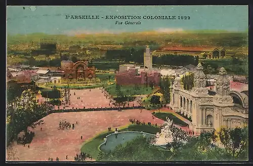 AK Marseille, Exposition coloniale 1922, Vue Générale