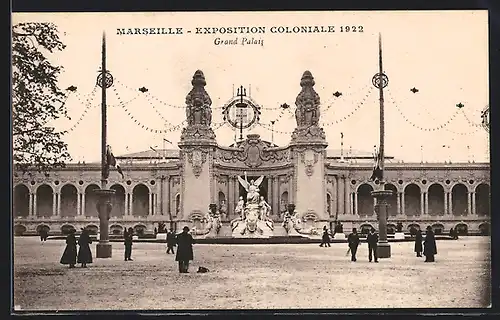 AK Marseille, Exposition coloniale 1922, Grand Palais
