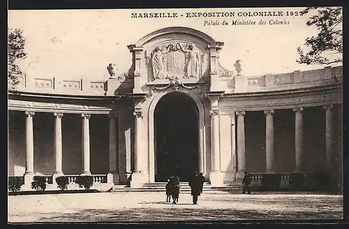 AK Marseille, Exposition coloniale 1922, Palais du Ministére des Colonies