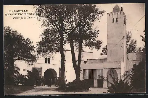 AK Marseille, Ausstellung Exposition Coloniale, Palais de la Tunesie