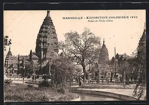 AK Marseille, Exposition coloniale 1922, Palais de l` Indo-Chine