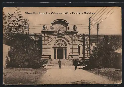 AK Marseille, Exposition coloniale 1922, Palais des Machines