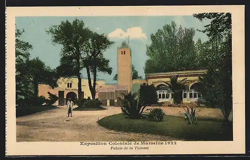 AK Marseille, Exposition coloniale 1922, Palais de la Tunisie