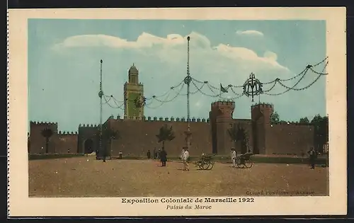 AK Marseille, Exposition coloniale 1922, Palais du Maroc