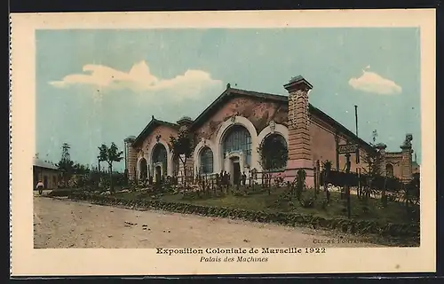 AK Marseille, Exposition coloniale 1922, Palais des Machines