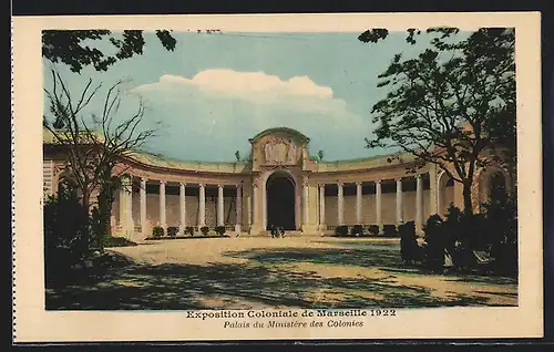 AK Marseille, Exposition coloniale 1922, Palais du Ministère Colonies