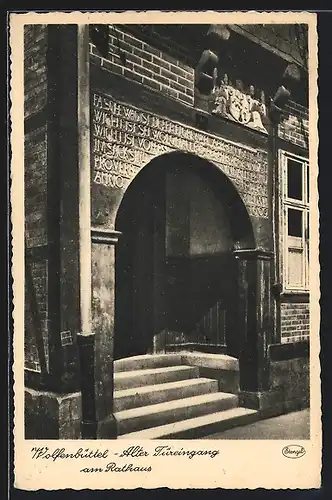 AK Wolfenbüttel, Alter Türeingang am Rathaus