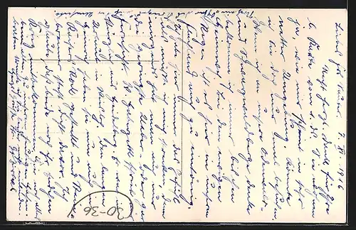 AK Abbild einer zerstörten Kanone