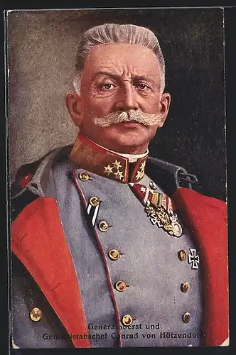 AK Heerführer Generaloberst und Generalstabschef Conrad von Hötzendorf