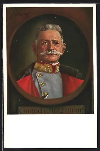 AK Generaloberst und Generalstabschef Conrad von Hötzendorf in Uniform, Halbporträt