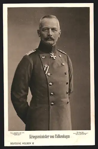 AK Heerführer von Falkenhayn in Uniform