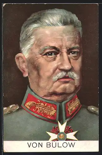 AK Generalfeldmarschall von Bülow in Uniform, Porträt