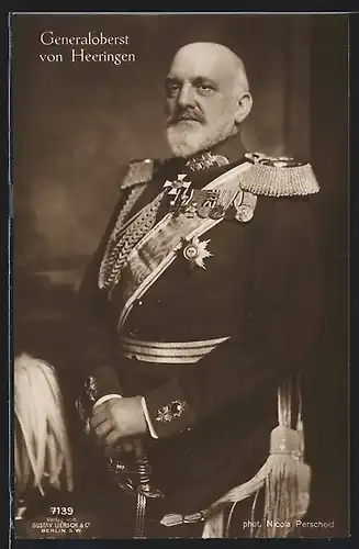 AK Heerführer Generaloberst von Heeringen in Galauniform