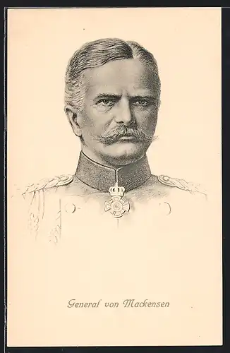AK Portrait Generaloberst von Mackensen in Uniform