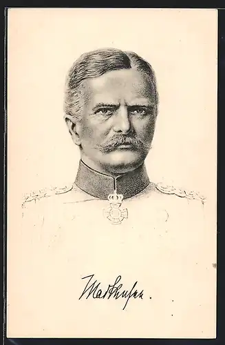 Künstler-AK Herrführer Generalfeldmarschall von Mackensen