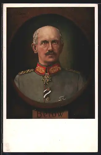 AK Heerführer von Below in Uniform mit Orden