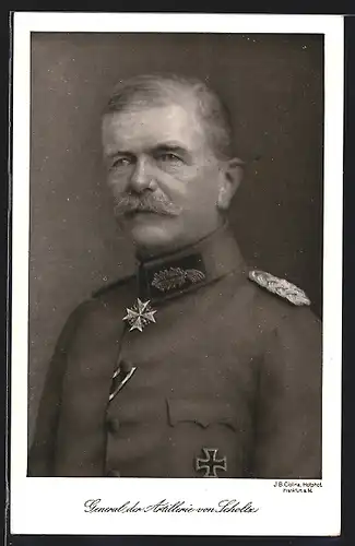 AK Portrait General der Artillerie von Scholtz