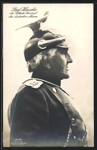 AK Graf Haeseler, der älteste General der deutschen Armee