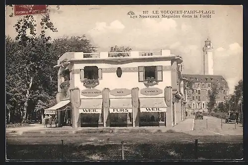 AK Le Touquet-Paris-Plage, Les Nouveaux Magasins dans la Foret
