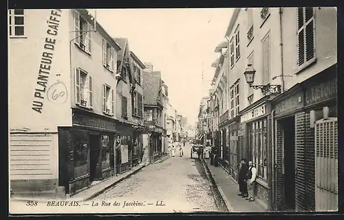 AK Beauvais, La Rue des Jacobins