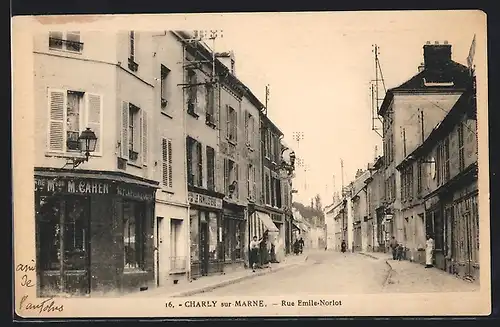 AK Charly-sur-Marne, Rue Emile-Norlot