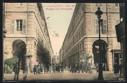 AK Chambery, Rue de Boigne, Les Portiques