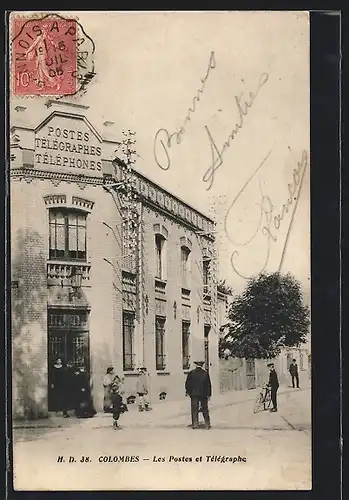 AK Colombes, Les Postes et Tèlègraphe