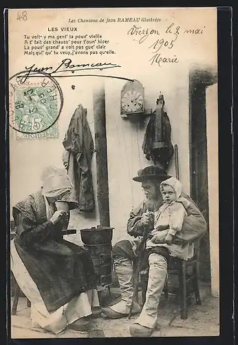 AK Centre, Les Vieux avec un enfant, Types du Centre