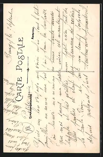 AK La Mère avec les enfants au coin du feu, Types du Centre