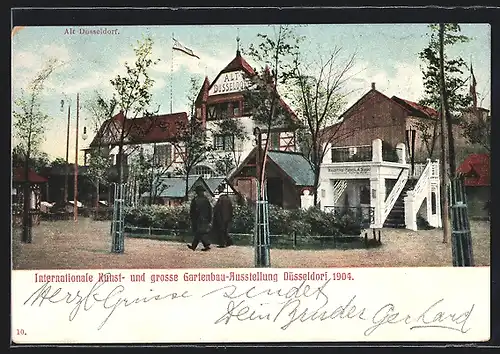 AK Düsseldorf, Internationale Kunst- und grosse Gartenbau-Ausstellung 1904, Alt-Düsseldorf