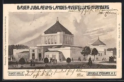 AK Nürnberg, Bayer. Jubiläums-Landes-Ausstellung 1906, Kunsthalle