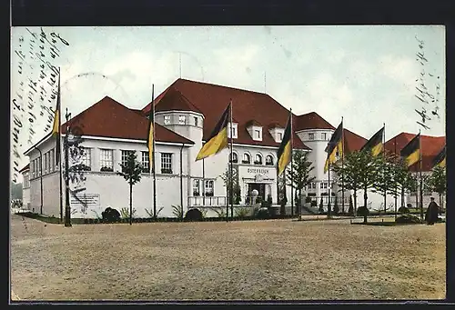 AK Leipzig, Weltausstellung f. Buchgewerbe & Graphik 1914, Oesterreichisches Staatsgebäude