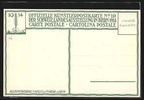 AK Bern, Schweiz. Landesausstellung 1914