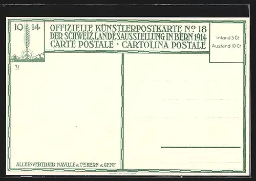 AK Bern, Schweiz. Landesausstellung 1914