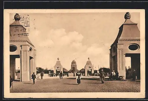 AK Leipzig, Intern. Baufachausstellung 1913, Strasse des 18. Oktober