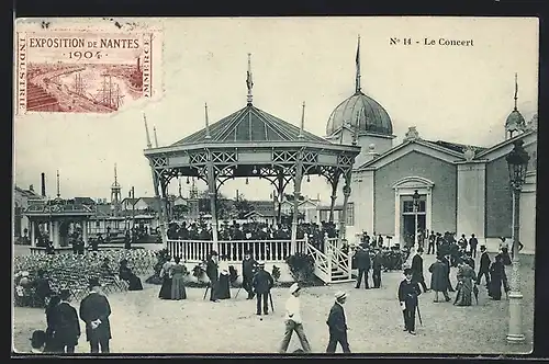 AK Nantes, Exposition 1904, Le Concert, Ausstellung