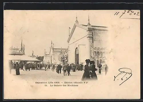 AK Lille, Exposition 1902, La Galerie des Machines, Ausstellung