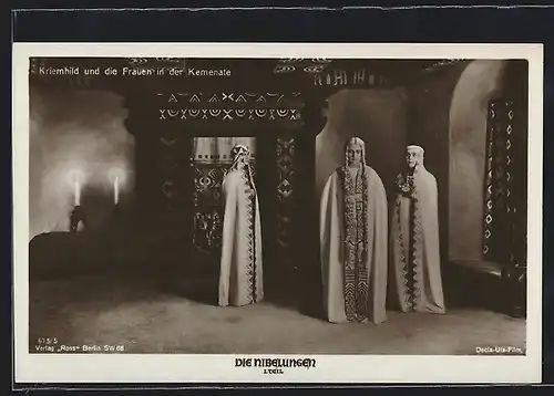 AK Die Nibelungen, 1. Teil, Kriemhild und die Frauen in der Kemenate