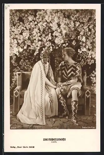 AK Die Nibelungen, 1.Teil, Szenenauszug aus dem Decla Ufa-Film