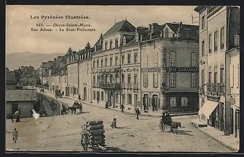 AK Oloron-Sainte-Marie, Roue Adoue, La Sous-Préfecture