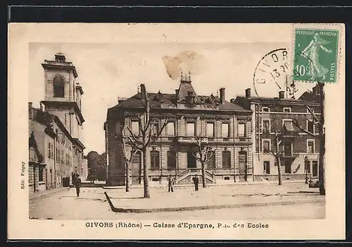 AK Givors, Caisse d`Epargne, Rue des Ecoles