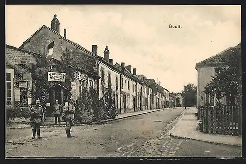 AK Boult, Strassenpartie im Ort