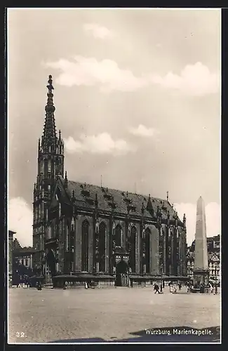 AK Würzburg, Blick zur Marienkapelle