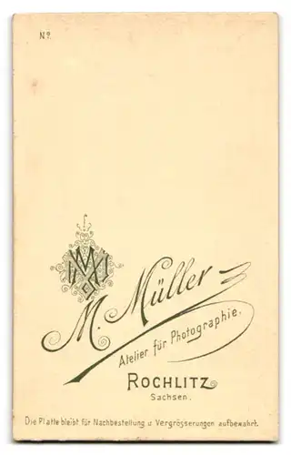 Fotografie M. Müller, Rochlitz /Sachsen, Junger Herr im Anzug mit Krawatte